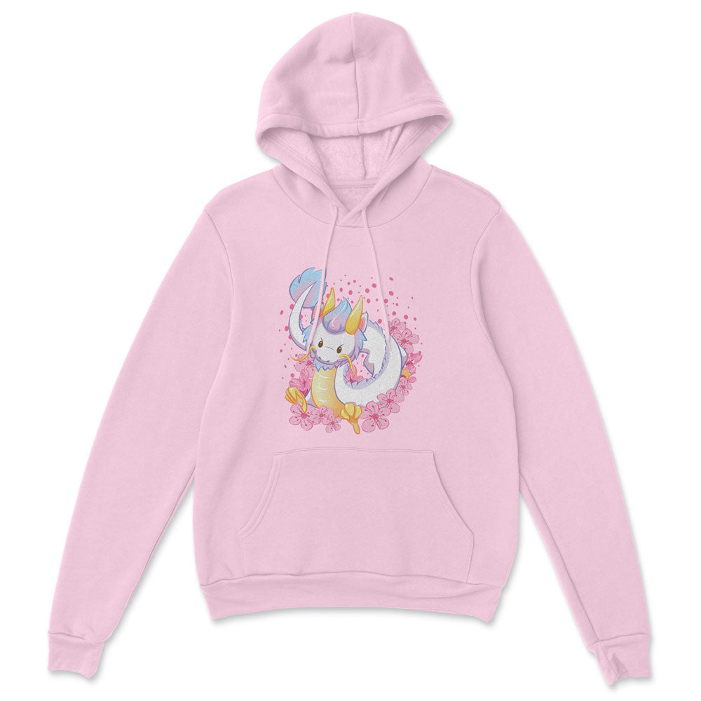 Chinese Zodiac Year of Dragon Kawaii Hoodie - Pink