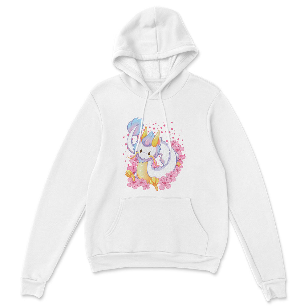 Chinese Zodiac Year of Dragon Kawaii Hoodie - White