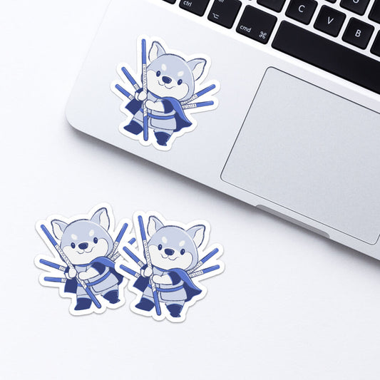 Dog Warrior Chinese Zodiac Kawaii Sticker