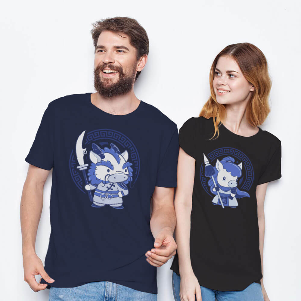 Dragon Warrior Chinese Zodiac Kawaii T-shirt for men and women