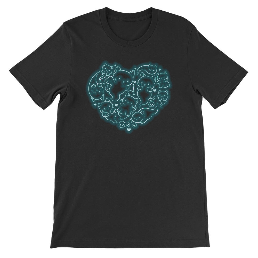 Halloween Cat Ghosts Kawaii T-shirt
