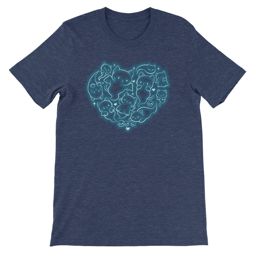 Halloween Cat Ghosts Kawaii T-shirt