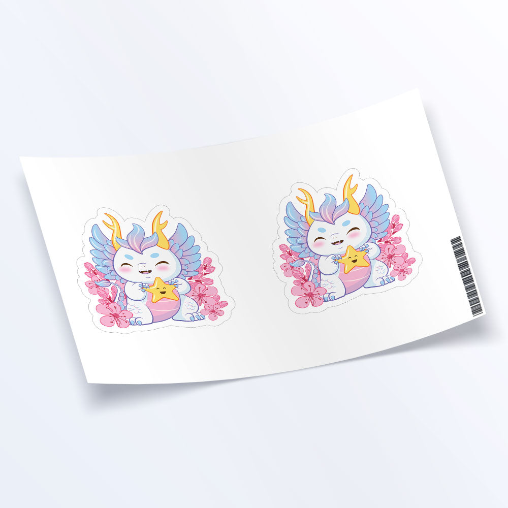 My Lucky Star Cute Dragon Kawaii Sticker sheet set of 2