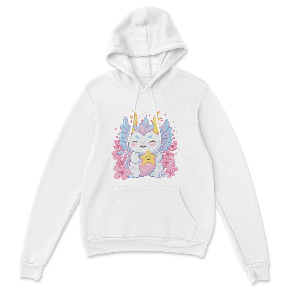 My Lucky Star Kawaii Dragon Hoodie - white