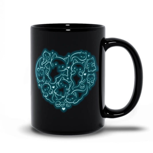 Spooky Kawaii Cat Ghosts Cute Mug 15 oz