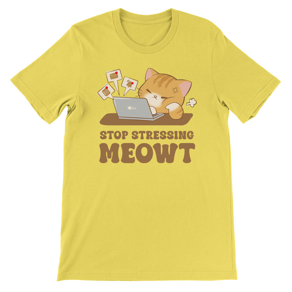 Stop Stressing Meowt Kawaii Cat Funny T-shirt