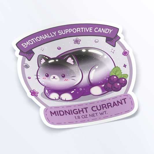 Subtle Asexual Pride Cute Cat Loaf Sticker