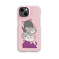 Asexual Pride Kawaii Cat Phone Case - pink
