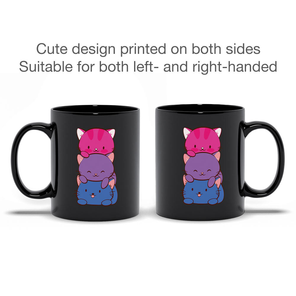 Bisexual Pride Cute Kawaii Cat Mug
