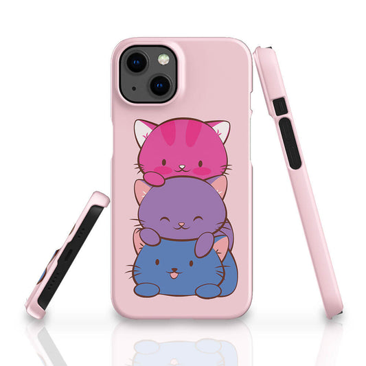 Bisexual Pride Kawaii Cat Phone Case
