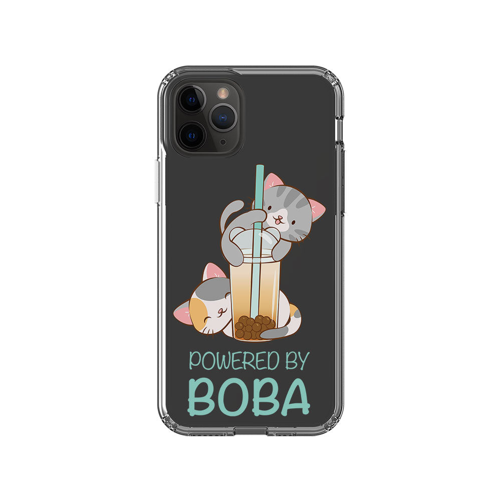 Cute Boba Tea Cats Kawaii Phone Case - Clear Aesthetic