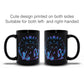 Crystal Alchemy Kawaii Witchy Black Cat Mug - double sided print