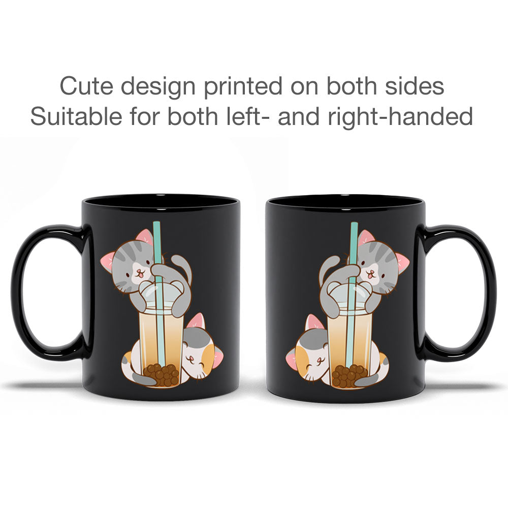Cute Boba Tea Cats Kawaii Mug