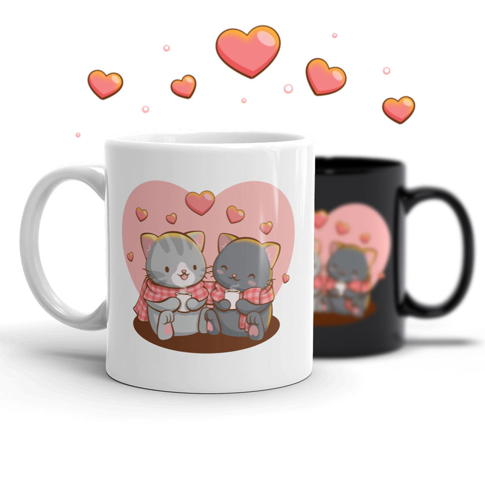 Japanese Sakura and Kawaii Cats Cute Coffee Mug – Irene Koh Studio