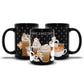 Cute Coffee Cats Kawaii Mug 15 oz / Black