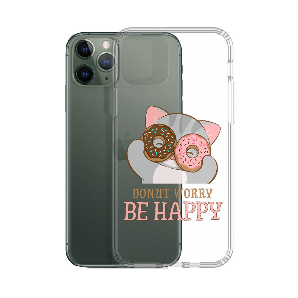 Donut Worry Kawaii Cat Phone Case - iPhone Samsung Galaxy Google Pixel Irene Koh Studio Donut Worry Kawaii Cat Phone Case - iPhone Samsung Galaxy Google Pixel Irene Koh Studio