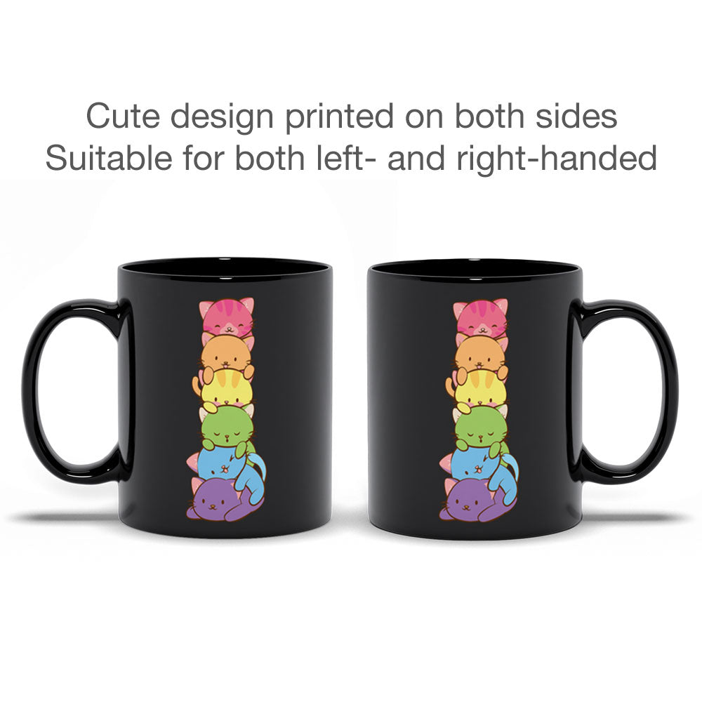 Gay Pride Cute Kawaii Cat Mug