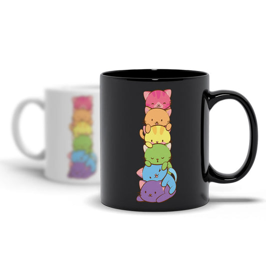 Gay Pride Cute Kawaii Cat Mug