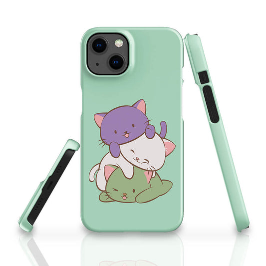 Genderqueer Pride Kawaii Cat Phone Case