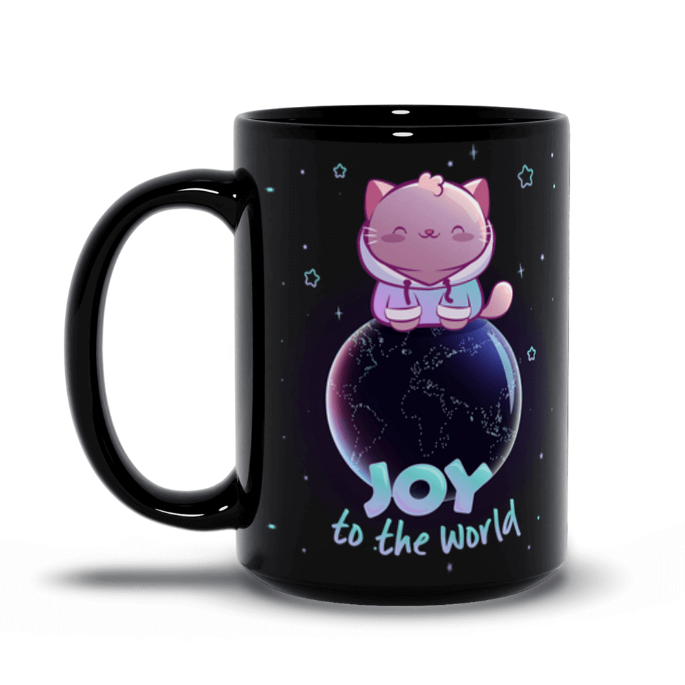 Joy to the World Kawaii Cat Cute Mug