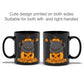 Kawaii Black Cat Pumpkin Cute Fall Mugs