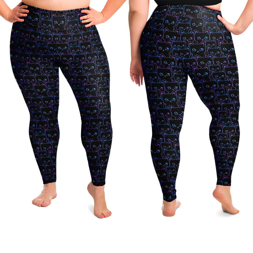 Kawaii Black Cats Leggings