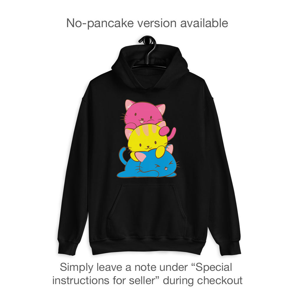 Kawaii Cat Pile Pansexual Pride Hoodie