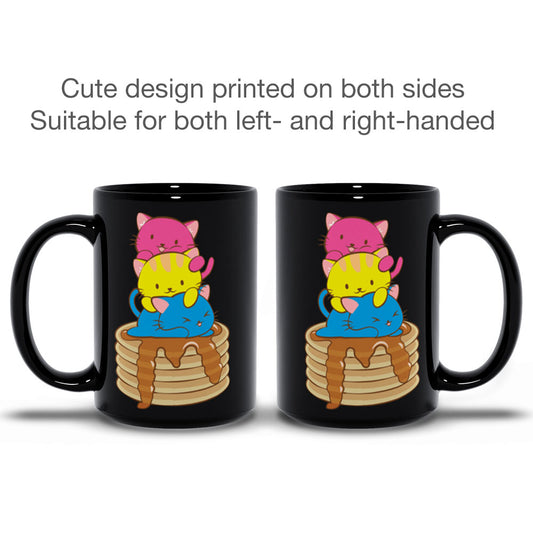 Pansexual Pride Cute Kawaii Cat Mug