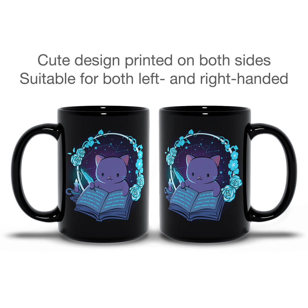 Writing Cat Cute Kawaii Mug for Writers - printed on both sides