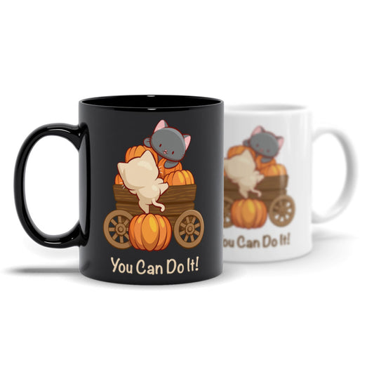 You Can Do It Kawaii Cats Inspirational Cute Mugs