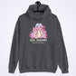 Be Kind or Be Quiet Cute Snake Kawaii Hoodie - Dark Heather