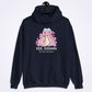 Be Kind or Be Quiet Cute Snake Kawaii Hoodie - Navy