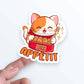 Bon Appetit Tamale Cat Kawaii Sticker on hand