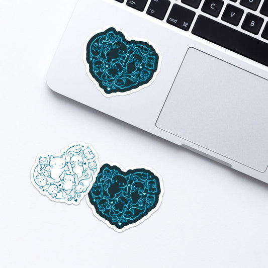 Cute Cat Ghosts Kawaii Stickers for laptop