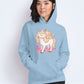 Cute Cat and Horse Kawaii Hoodie - Women