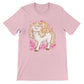 Cute Cat and Horse Kawaii T-shirt - Pink