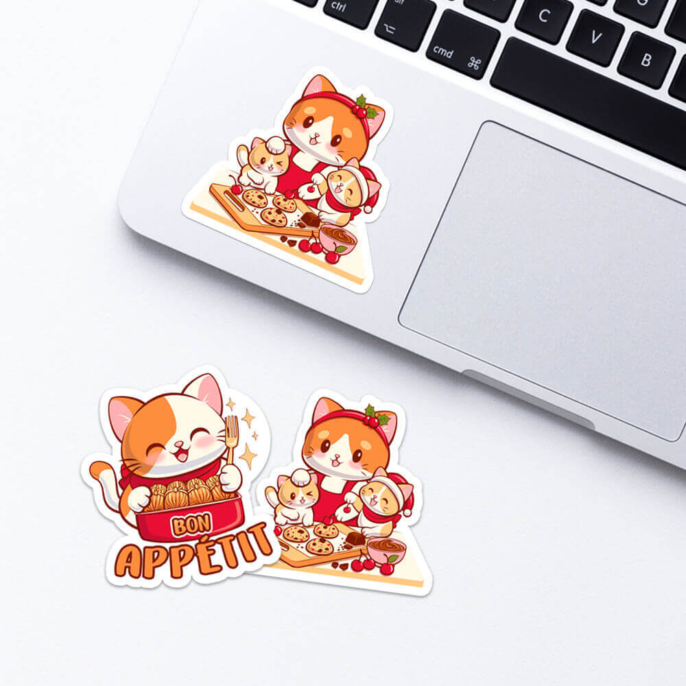 Cute Cats and Cookies Kawaii Sticker – Irene Koh Studio