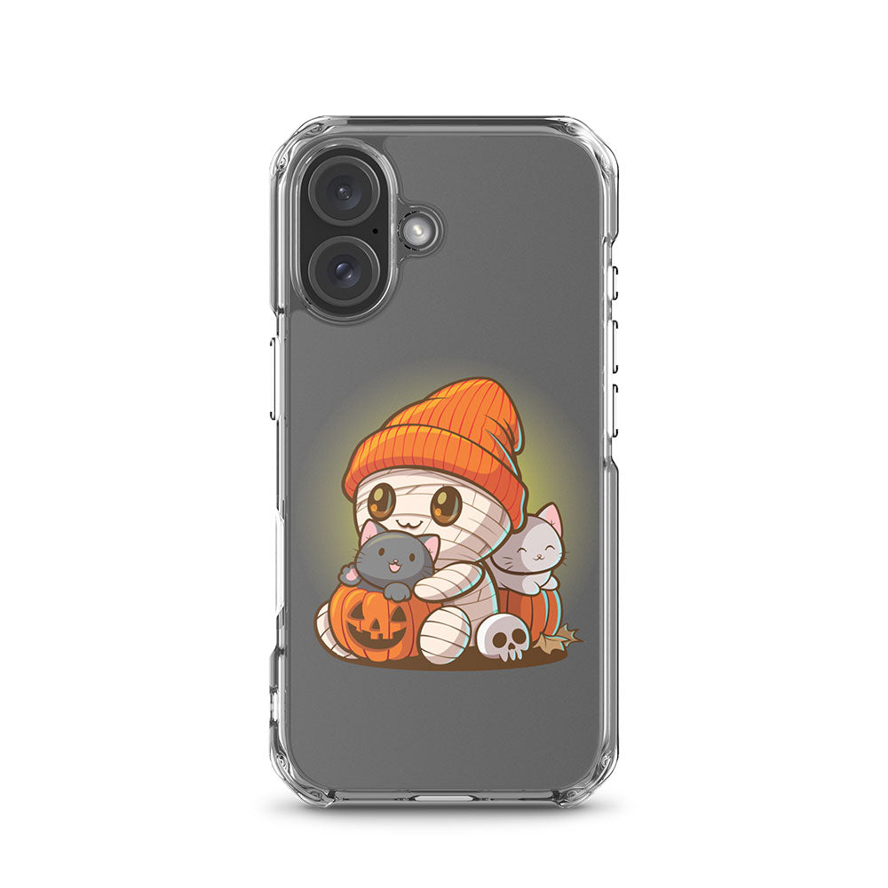 Cute Mummy and Cats Kawaii Phone Case - Front view