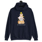 Don't Worry Be Meowry Christmas Tree Cats Kawaii Hoodie - Navy