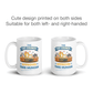 Funny Cat Council Cute Coffee Mug printed on two sides