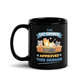 Funny Cat Council Cute Coffee Mug - black 11 oz