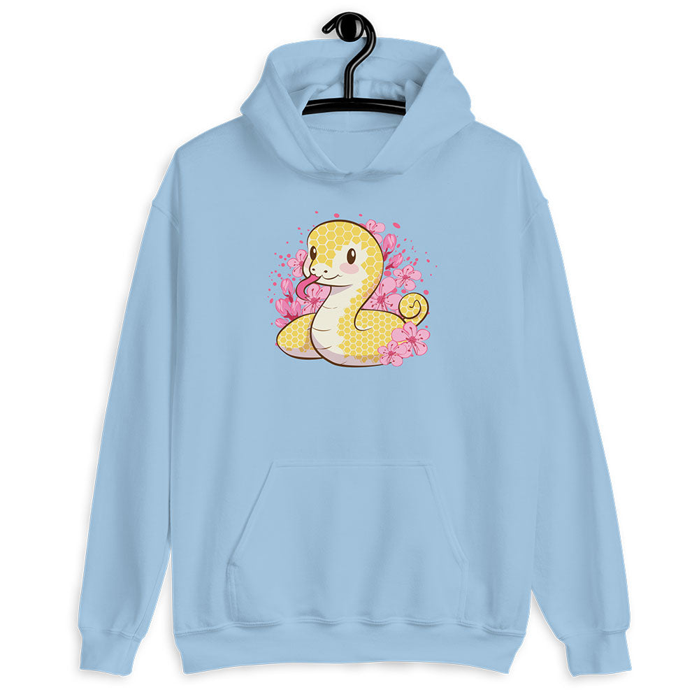 Golden Snake Kawaii Hoodie - Blue