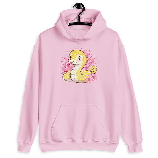 Golden Snake Kawaii Hoodie - Pink