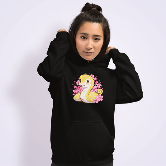 Golden Snake Kawaii Hoodie for women