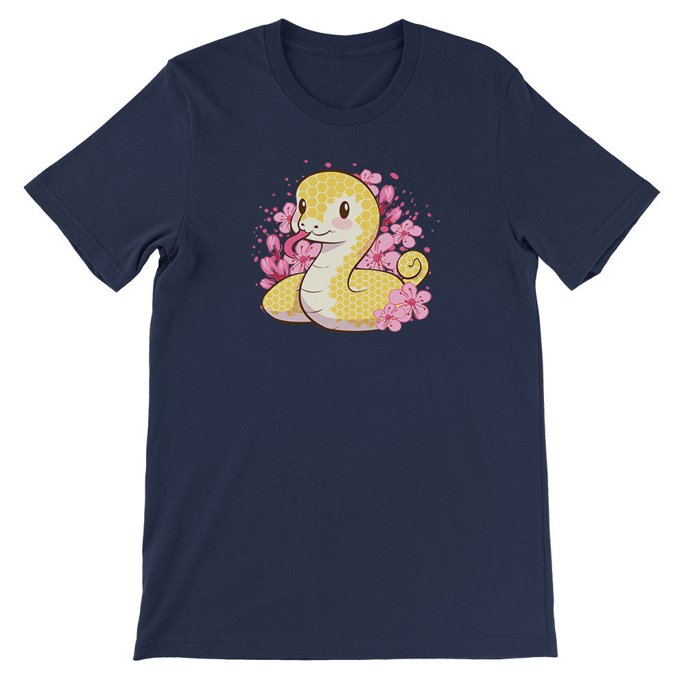 Golden Snake Kawaii T-shirt_Navy