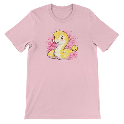 Golden Snake Kawaii T-shirt_Pink