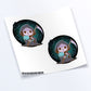 Grim Reaper and Ghost Cats Kawaii Sticker