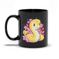 Kawaii Golden Snake Cute Mug - Black 11 oz