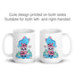 Kawaii Goth Cat on Skulls Transgender Pride Cute Mug printed on 2 sides