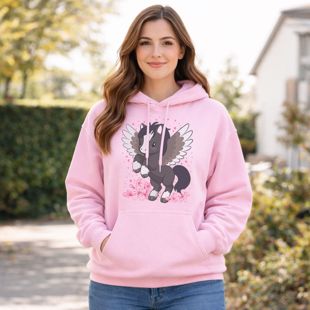 Kawaii Pegasus Cute Graphic Hoodie for women and girls